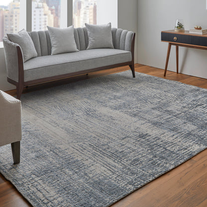 Eastfield Rug - 69AIF by Feizy in blue, ivory, gray. Made from wool, viscose in a unique style.
