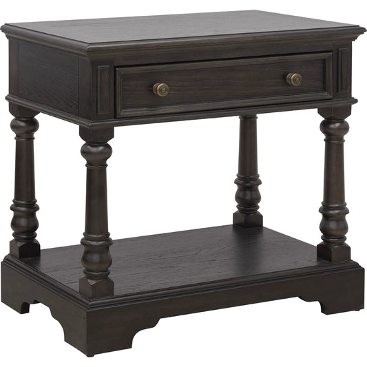 001 SI-2383571 | Primary Silo | Hickory Creek Bachelor's Chest with Storage Drawer by Pulaski Furniture in brown velvet. Made from split heart cathedral hickory veneers in a unique style.