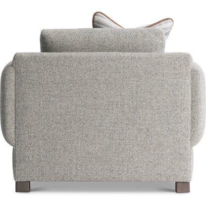Tori Fabric Chair by Bernhardt in grey. Made from fabric in a unique style.