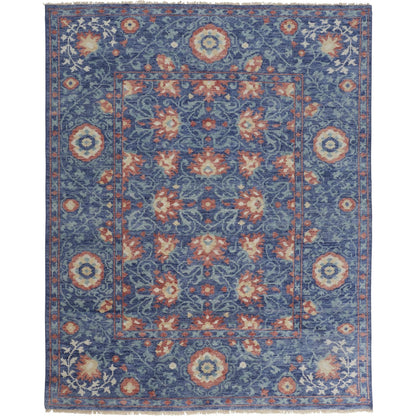 Beall Traditional & Botanical Rug - 6713F by Feizy in blue, red. Made from wool in a unique style.