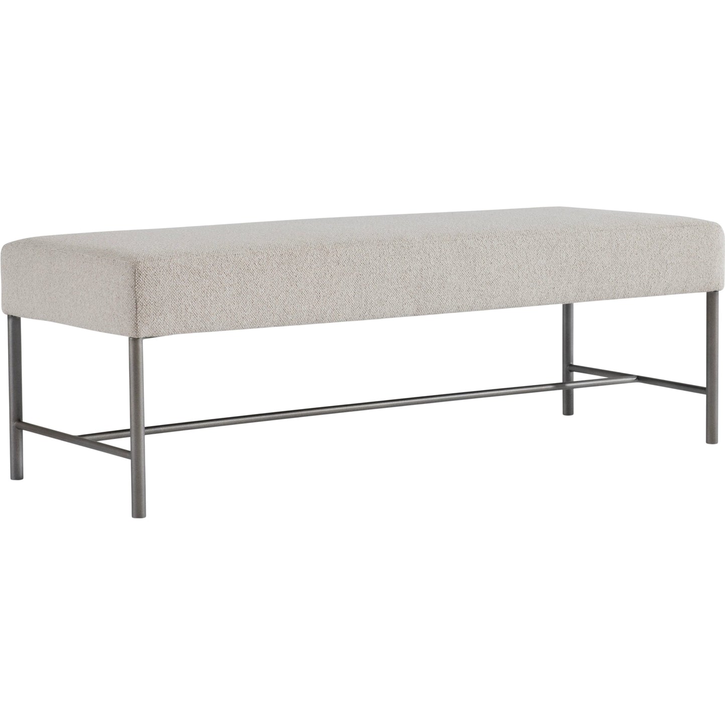 001 SI-2513530 | Primary Silo | Outline Bench by Bernhardt in beige and atra. Made from fabric, metal in a transitional style.