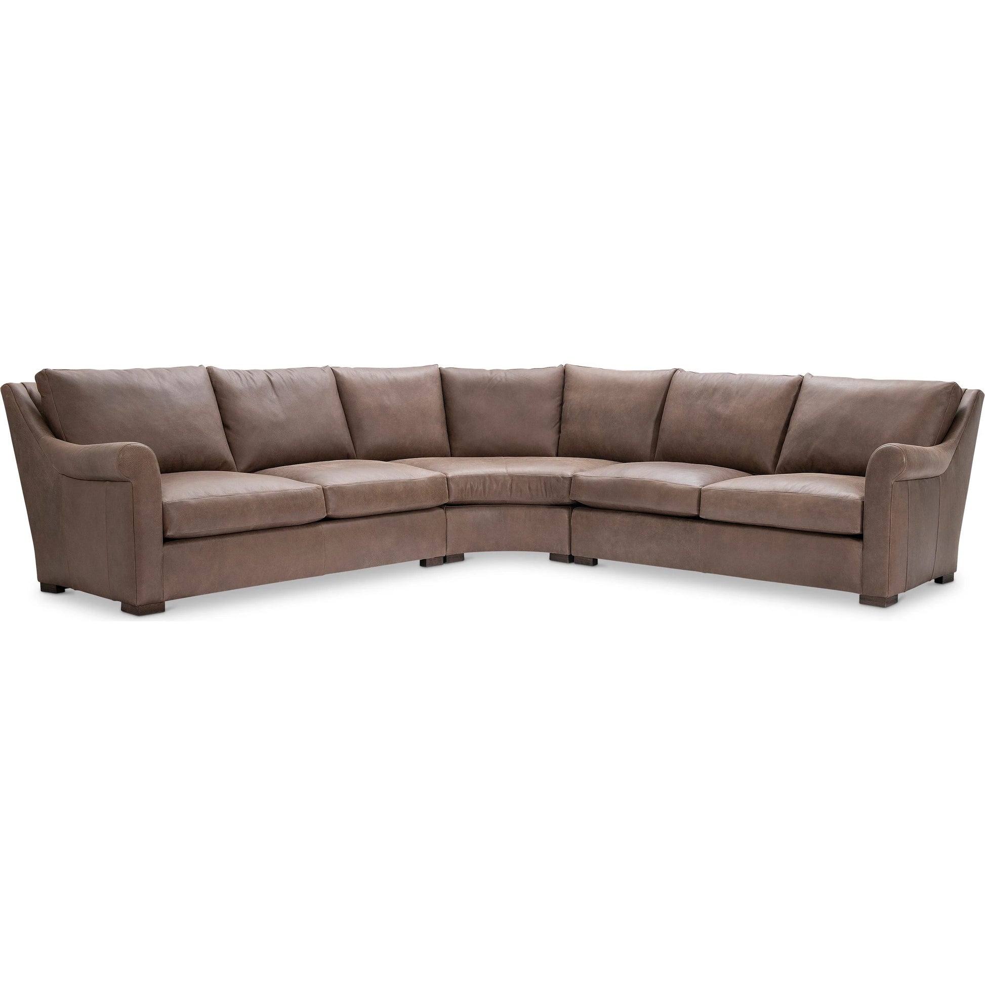 Keirnan 3-PIECE Leather Sectional by Bernhardt. Made from leather in a unique style.