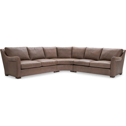 Keirnan 3-PIECE Leather Sectional by Bernhardt. Made from leather in a unique style.