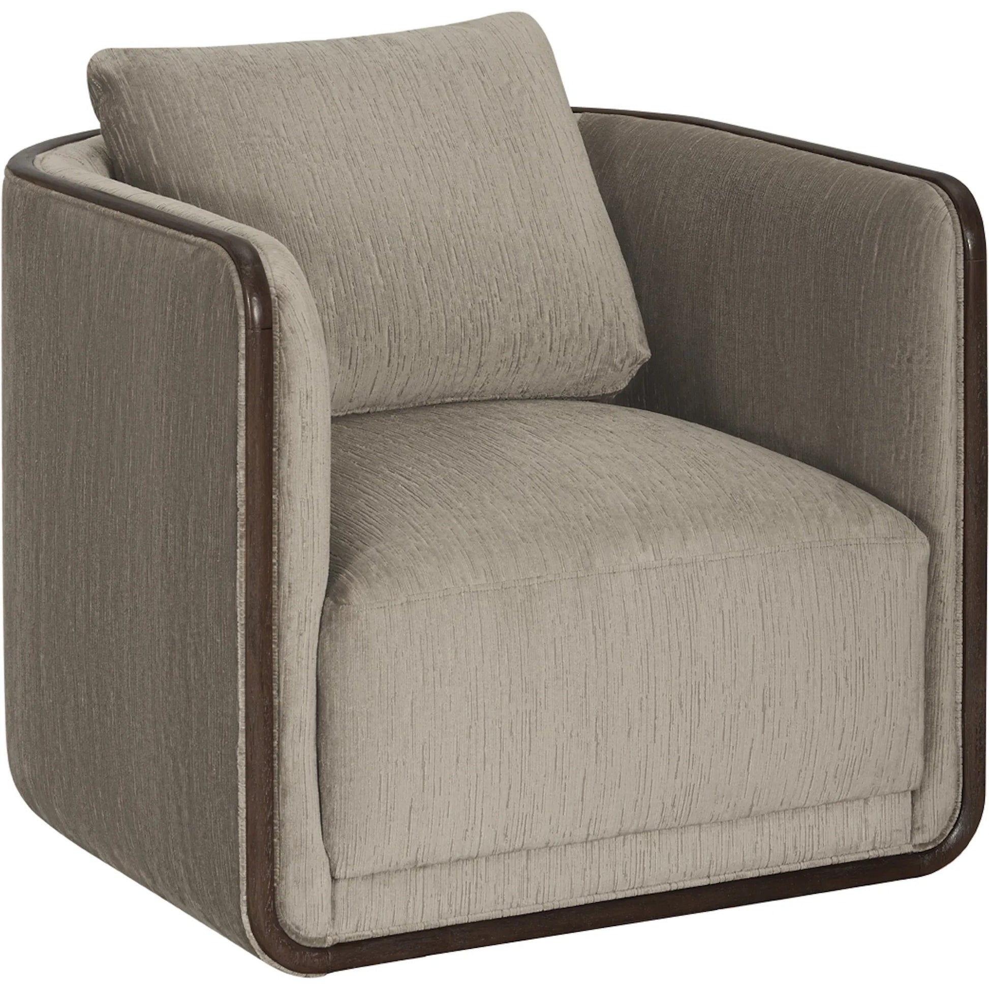 Sagrada Swivel Chair, N-Otter by A.R.T. Furniture in hazel. Made from parrwood in a transitional style.