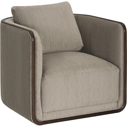 Sagrada Swivel Chair, N-Otter by A.R.T. Furniture in hazel. Made from parrwood in a transitional style.