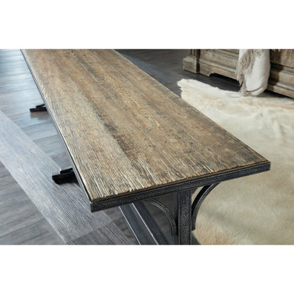 La Grange Von Rosenberg Bed Bench by Hooker Furniture in wash off oak. Made from oak veneers, metal in a traditional style.