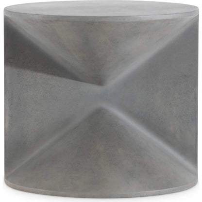 Sintra Side Table by Bernhardt in grey. Made from concrete in a unique style.