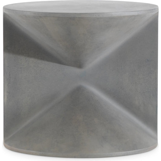 Sintra Side Table by Bernhardt in grey. Made from concrete in a unique style.