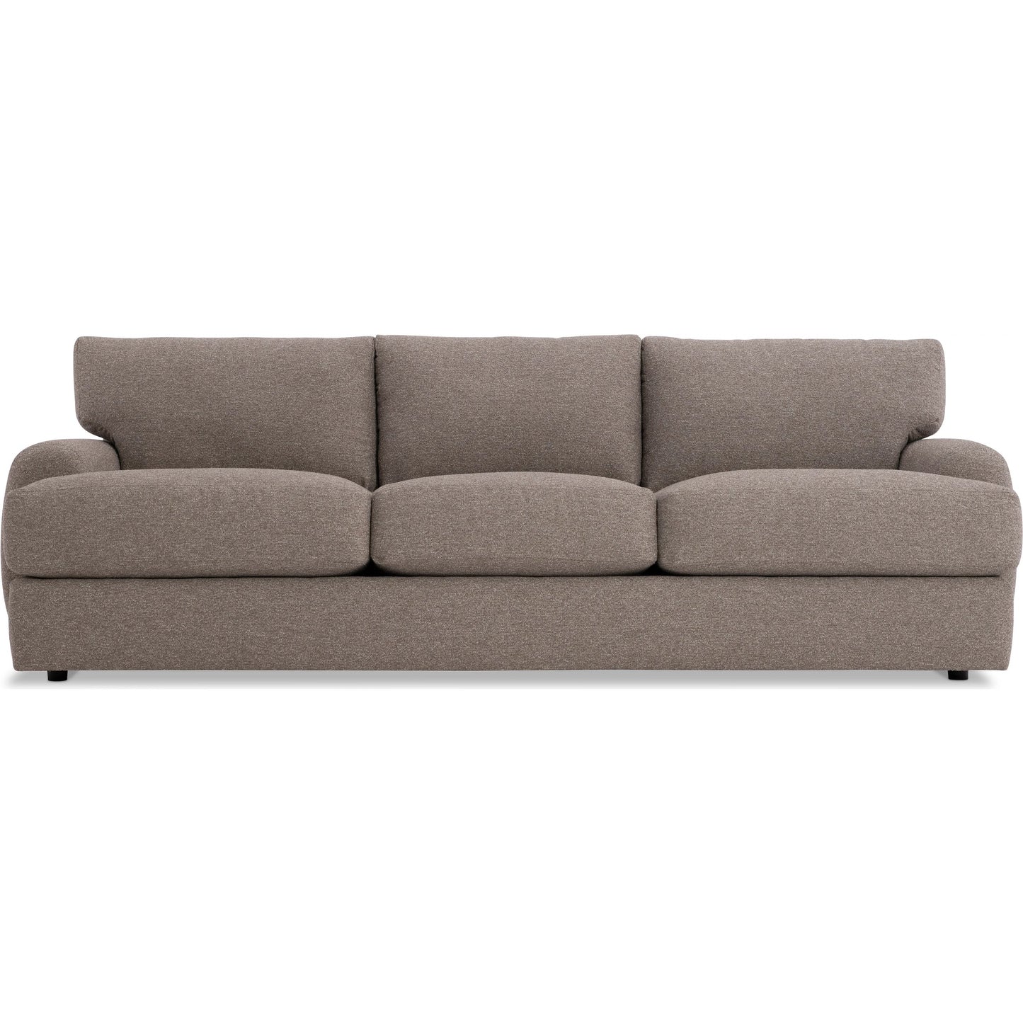 006 SI-2453340 | Additional Silo | Cameron Fabric Sofa by Bernhardt in brown. Made from fabric, polyfoam core, virgin polyester fibers, waterfowl feathers, waterfowl down in a transitional style.