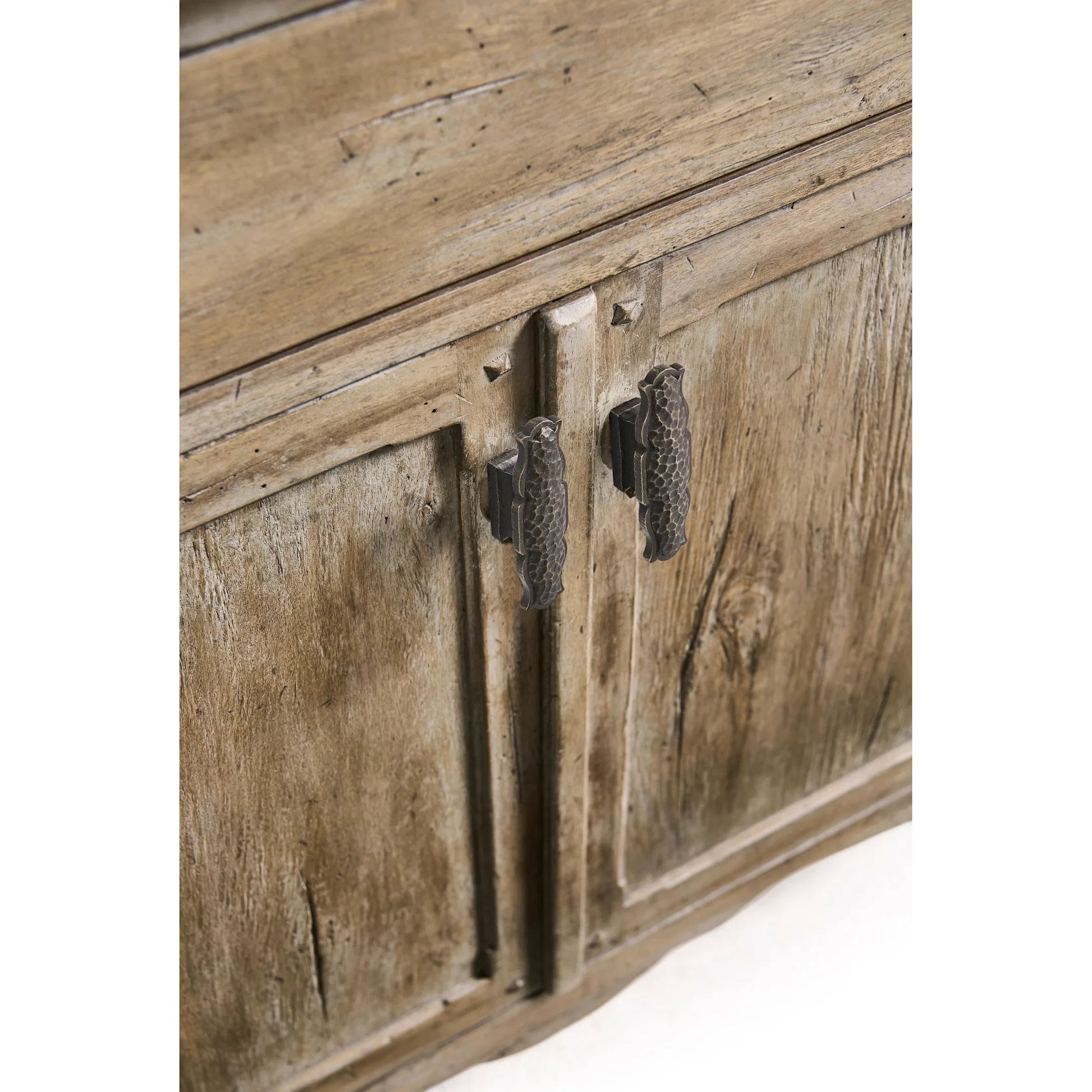 Caldera Sideboard by Jonathan Charles in light spain painted walnut. Made from main acacia veneer in a unique style.