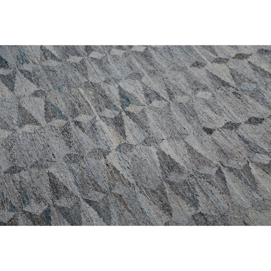 Beckett Moroccan Diamond Rug - 0814F by Feizy in gray. Made from pet in a unique style.