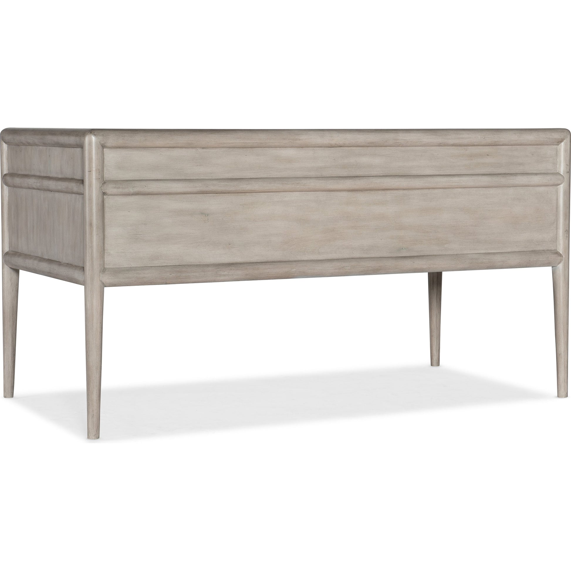 Burnham Writing Desk by Hooker Furniture in grey mink. Made from alder veneers with knots in a modern style.