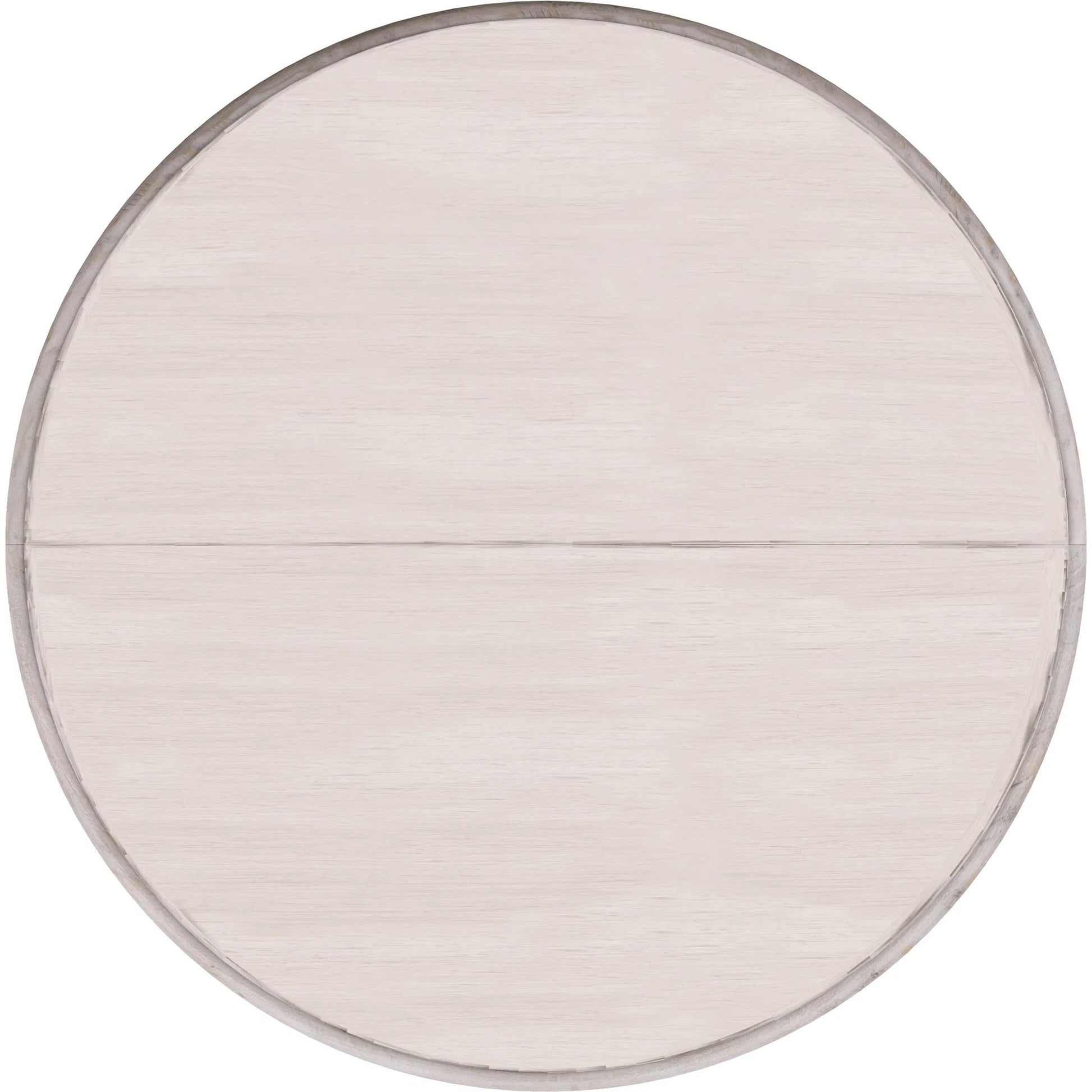 Alcove Round Dining Table by A.R.T. Furniture in belgian ivory. Made from acacia solids, maple veneers in a traditional style.