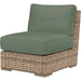 Havana Outdoor Armless Club Chair by Sunset West in tobacco. Made from resin wicker in a modern style.