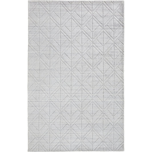 Redford Transitional Solid Rug - 8847F by Feizy in white, silver. Made from 70% viscose, 30% wool in a unique style.
