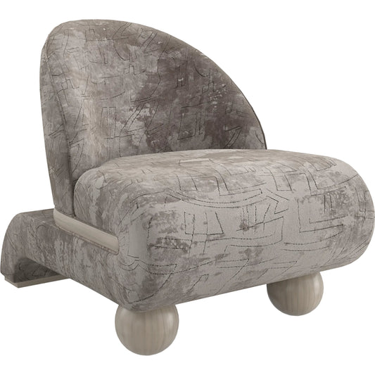 Bora Bora Accent Chair by Caracole in sabbia. Made from ash, japanese sen in a unique style.