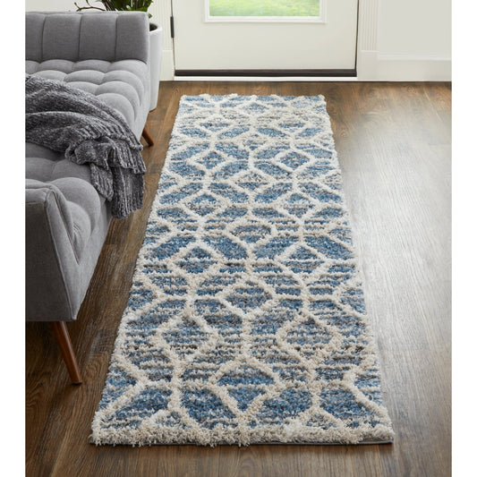 Mynka Transitional Diamond Rug - 39ICF by Feizy. Made from polyester in a unique style.