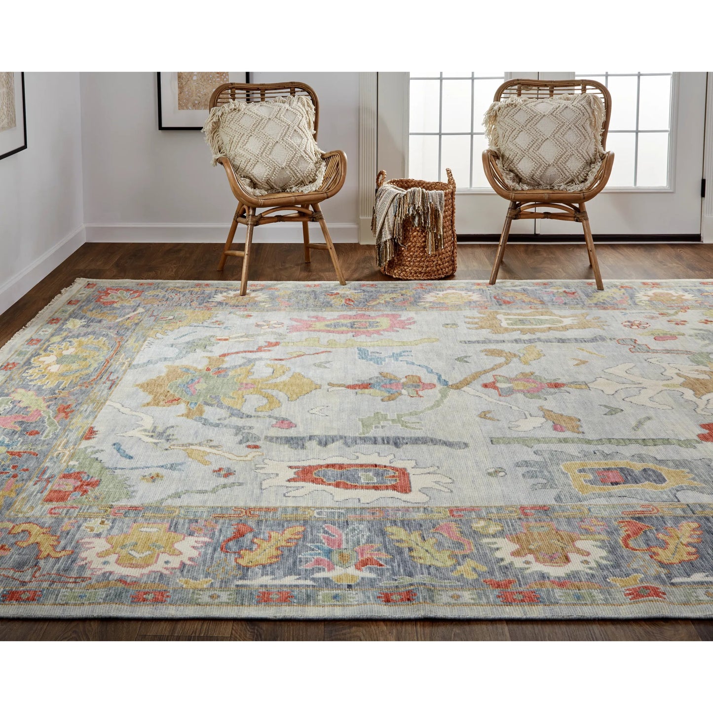 063 SI-1830312 | Lifestyle | Karina Traditional Persian Rug - 6794F by Feizy in blue, gray, gold. Made from wool in a unique style.