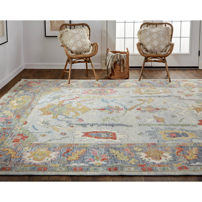 Karina Traditional Persian Rug - 6794F by Feizy in blue, gray, gold. Made from wool in a unique style.