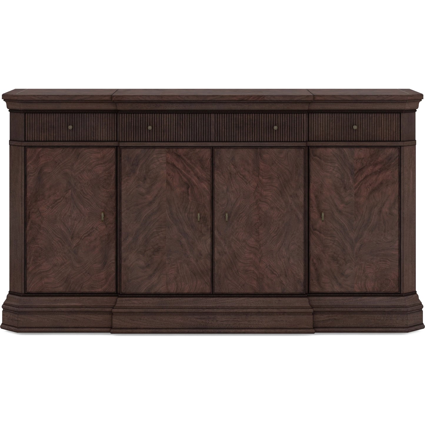 001 SI-2334460 | Additional Silo | Revival Credenza by A.R.T. Furniture in brown and napa mahogany. Made from rubberwood solids, quarter mahogany veneer, resin, metal in a traditional style.
