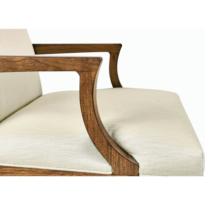 Toulouse Arm Chair by Jonathan Charles in walnut. Made from walnut in a modern style.