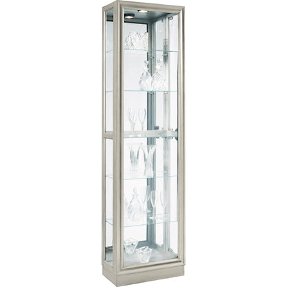 Curios Curio by Pulaski Furniture in platinum. Made from select hardwoods in a modern style.