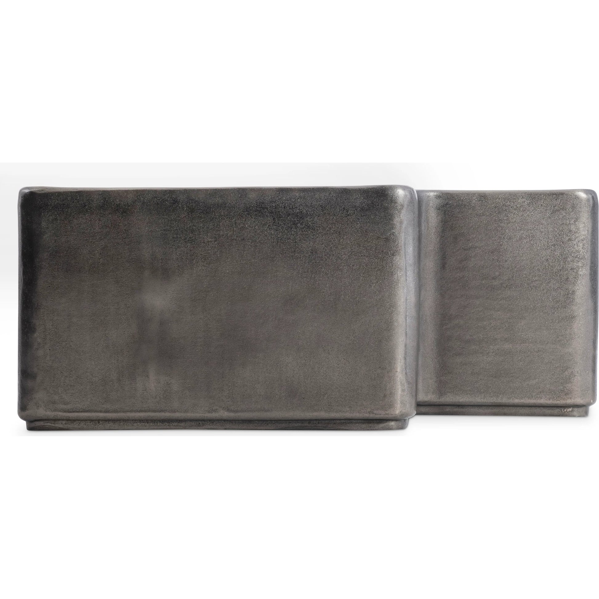 Juri Cocktail Table by Bernhardt in graphite. Made from metal in a modern style.