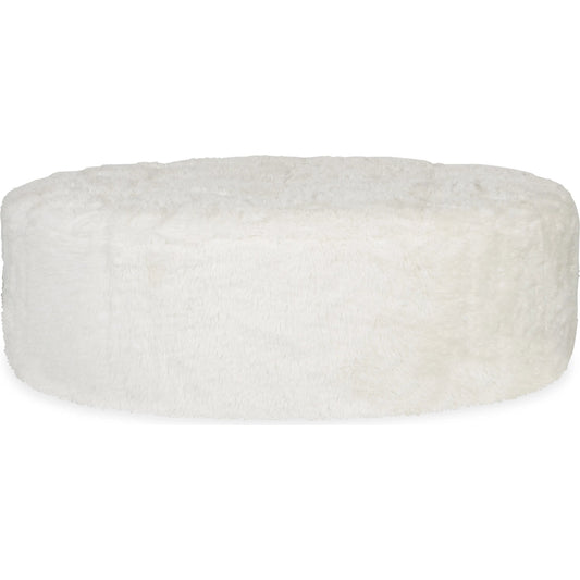 Barefoot Ottoman by Hooker Furniture in white. Made from 100% polyester in a transitional style.