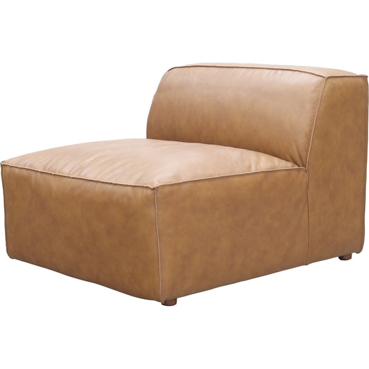 Form Slipper Chair by Moe's Home Collection. Made from upholstery: full top-grain leather, solid wood, plywood frame, high density foam, feather fill, zig zag spring support in a modern style.