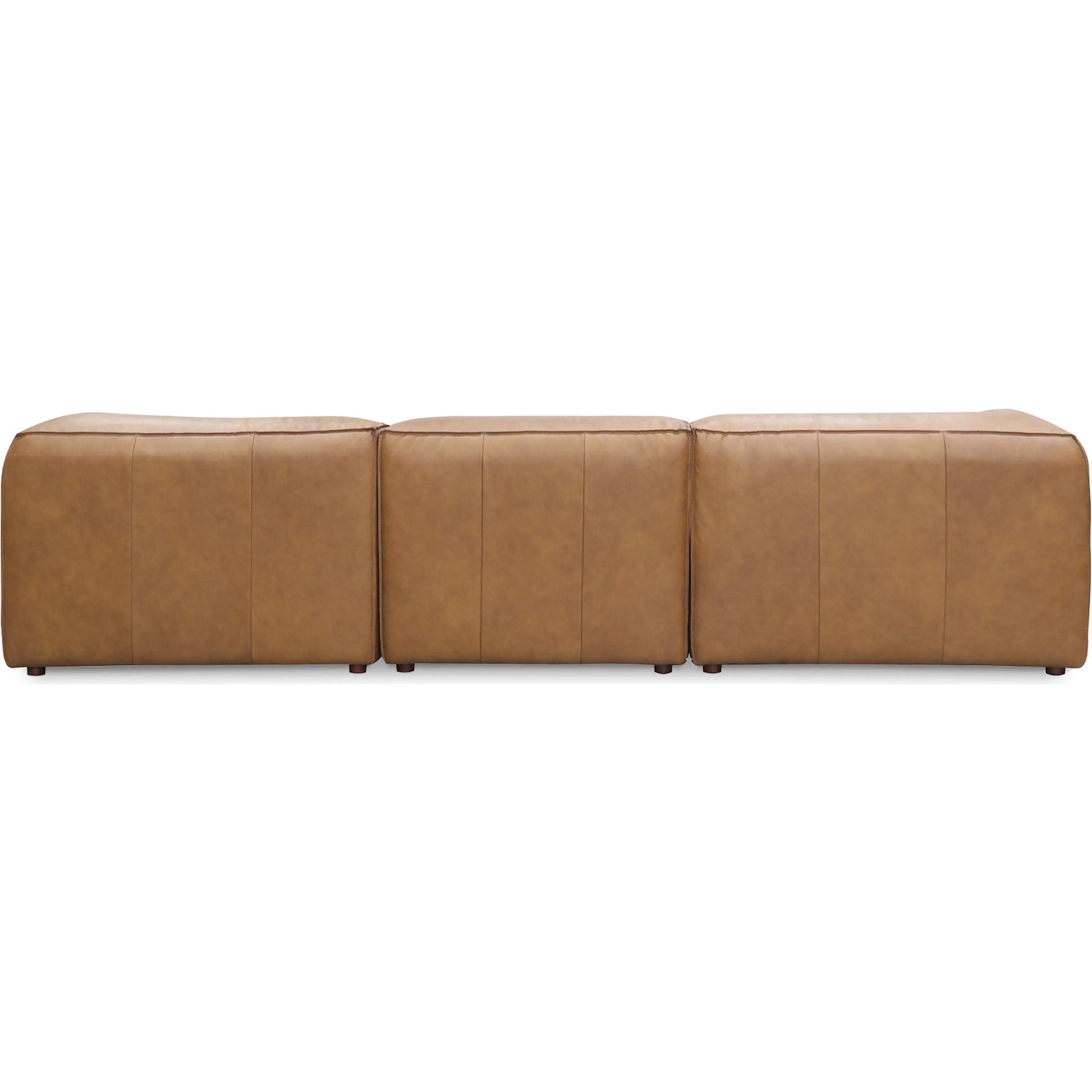 Form Classic L Modular Sectional by Moe's Home Collection in sonoran tan. Made from upholstery: full top-grain leather, solid wood, plywood frame, high density foam, feather fill, zig zag spring support in a modern style.