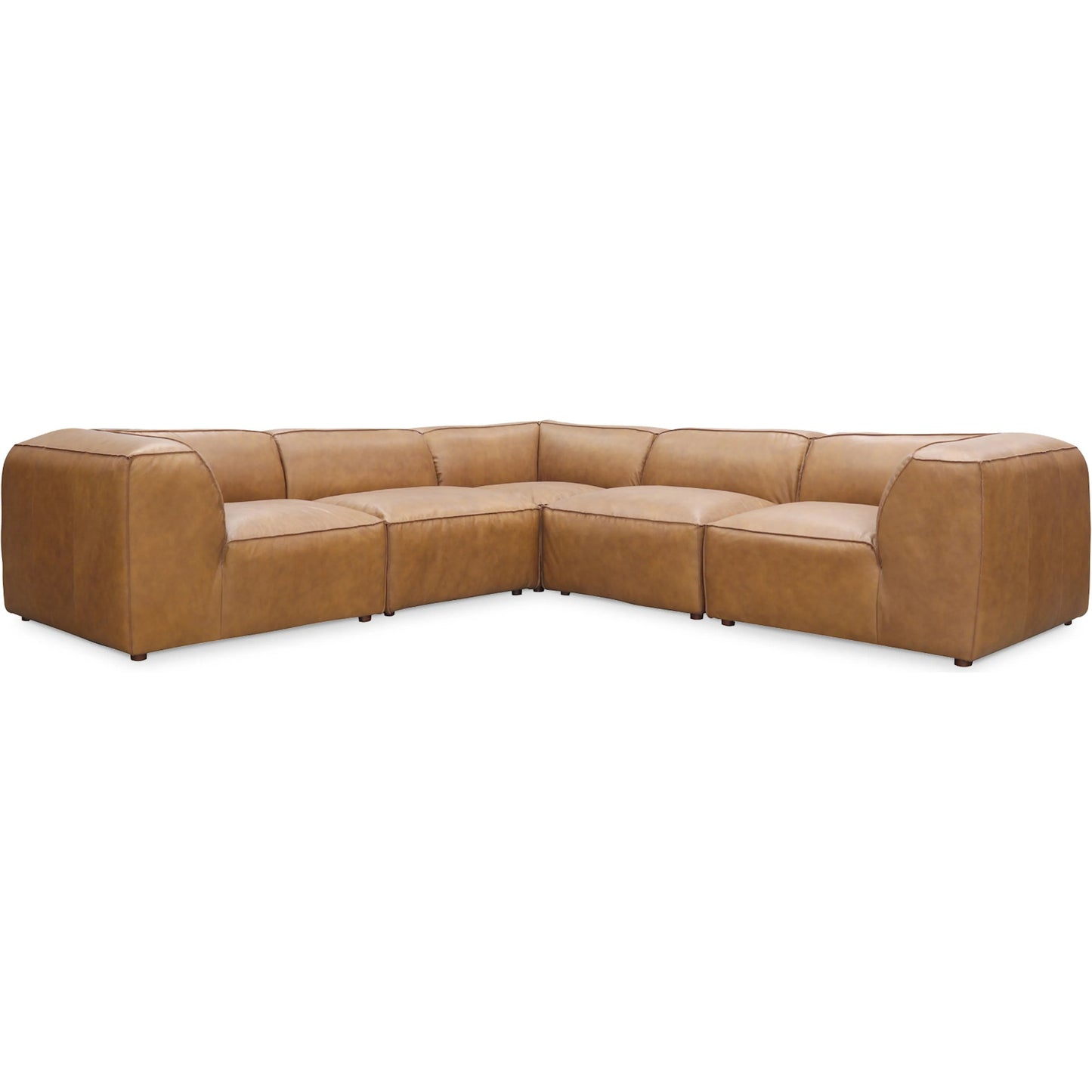 007 SI-2042599 | Additional Silo | Form Classic L Modular Sectional by Moe's Home Collection in sonoran tan. Made from upholstery: full top-grain leather, solid wood, plywood frame, high density foam, feather fill, zig zag spring support in a modern style.