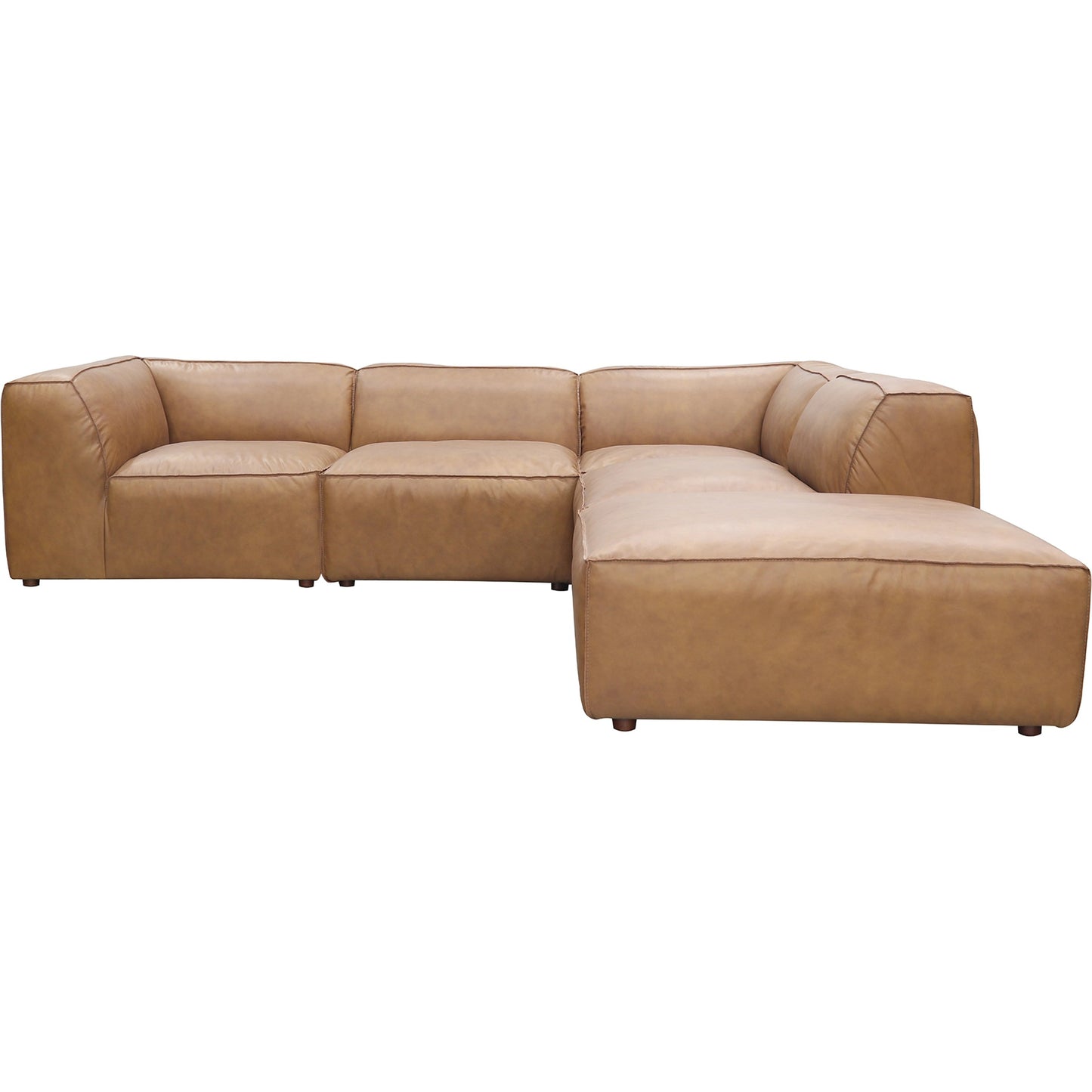 002 SI-2042599 | Additional Silo | Form Classic L Modular Sectional by Moe's Home Collection in sonoran tan. Made from upholstery: full top-grain leather, solid wood, plywood frame, high density foam, feather fill, zig zag spring support in a modern style.