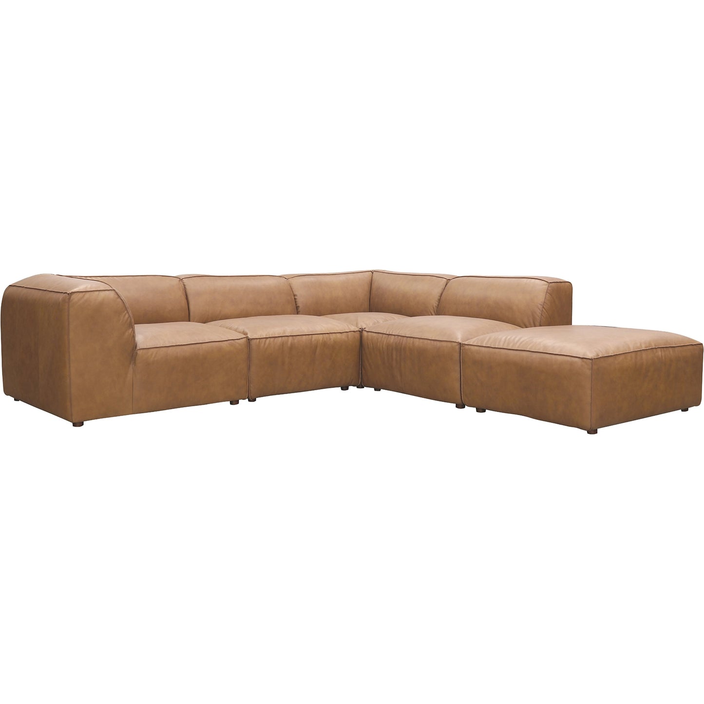000 SI-2042599 | Additional Silo | Form Classic L Modular Sectional by Moe's Home Collection in sonoran tan. Made from upholstery: full top-grain leather, solid wood, plywood frame, high density foam, feather fill, zig zag spring support in a modern style.