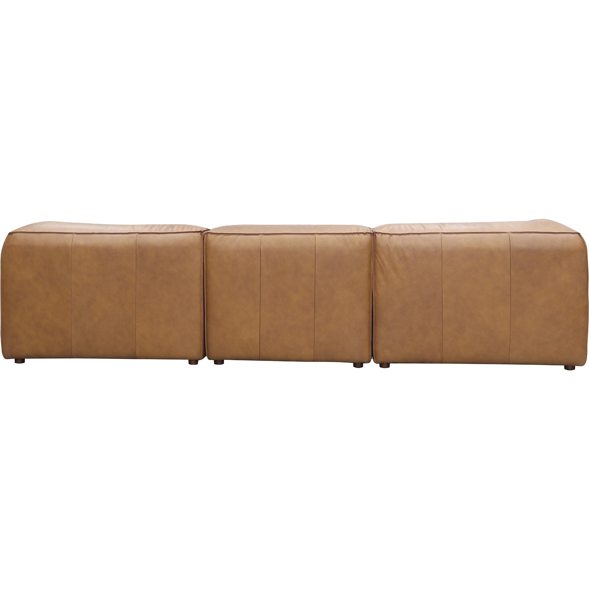 Form Classic L Modular Sectional by Moe's Home Collection in sonoran tan. Made from upholstery: full top-grain leather, solid wood, plywood frame, high density foam, feather fill, zig zag spring support in a modern style.
