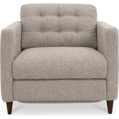 Bridgers Power Recliner Chair by Moe's Home Collection in tan leather. Made from upholstery: 100% top grain leather, high density foam, feather fill, solid red meranti wood frame, webbing seat, recliner: metal, okin motor in