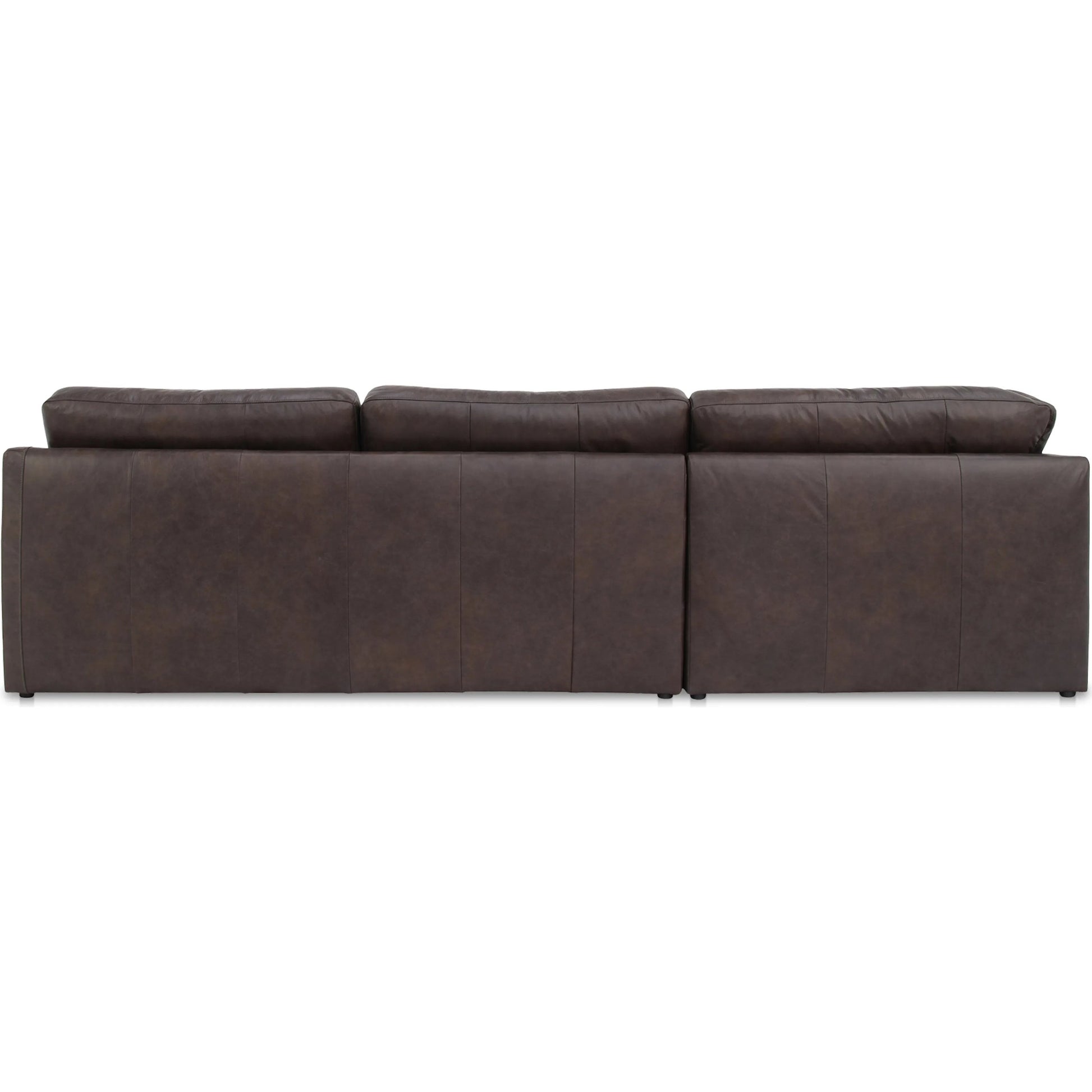 Thurlow Corner Modular Sectional by Moe's Home Collection in espresso. Made from upholstery: 100% top grain leather, high density foam, feather fill, solid red meranti wood frame, webbing seat in a unique style.