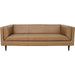 Woods Leather Sofa by Moe's Home Collection. Made from 100% top grain leather, high density foam seat, solid red meranti, plywood frame, webbing seat suspension in a traditional style.