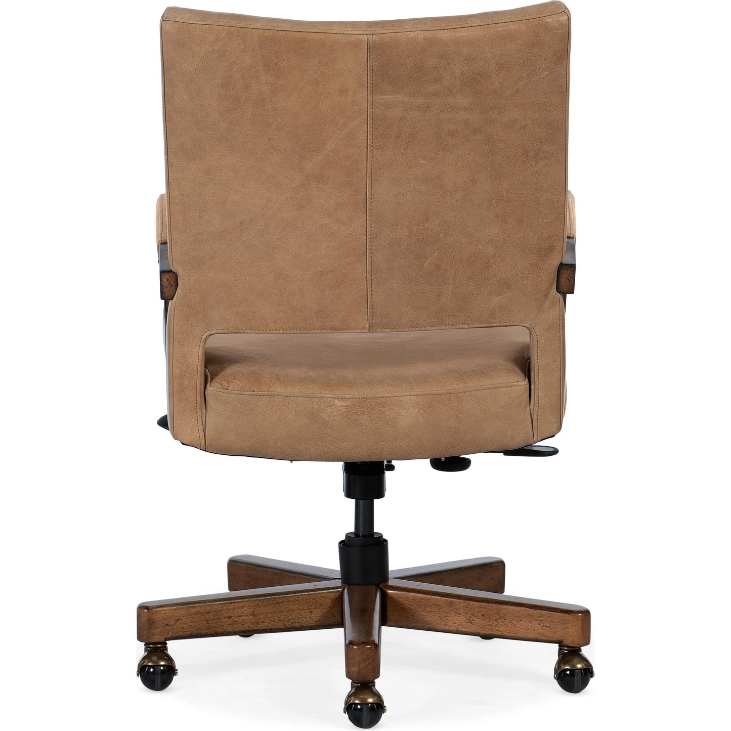 002 SI-1959544 | Additional Silo | Chace Executive Swivel Tilt Chair by Hooker Furniture in vernerando latte and dark wood, brown. Made from leather, venerando latte (aniline top grain) in a modern style.