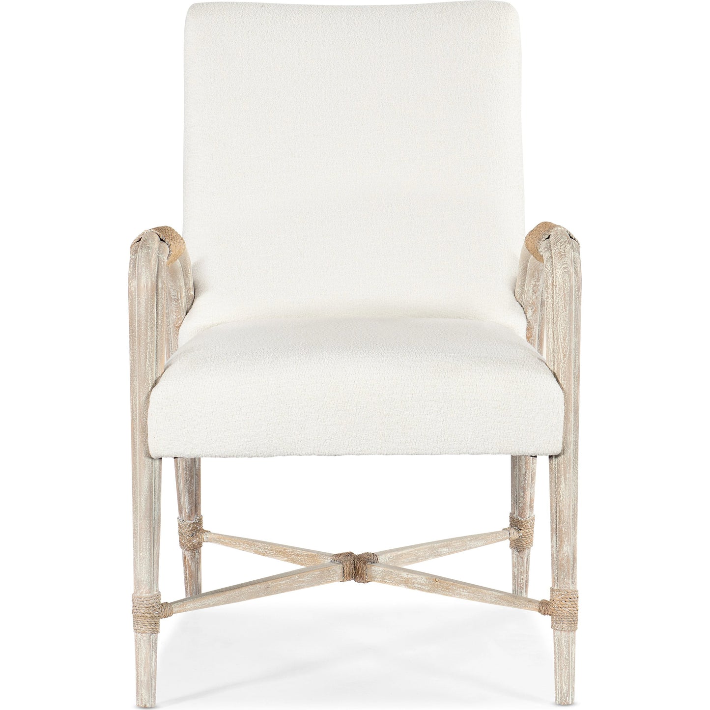 003 SI-1900836 | Additional Silo | Serenity Arm Chair (Set of 2) by Hooker Furniture in beige and arctic, surf. Made from beech, rope, fabric in a modern style.