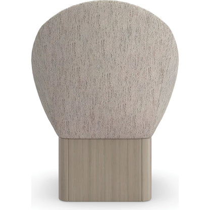 Palma Dining Chair by Caracole in sabbia. Made from asian hardwood, japanese sen in a transitional style.