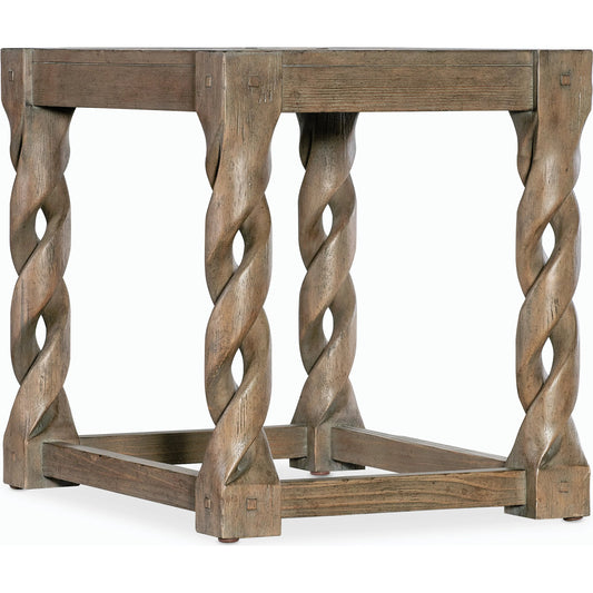 001 SI-2185835 | Primary Silo | Commerce & Market Jack O'bein End Table by Hooker Furniture in medium wood and medium wood finish. Made from pine veneers in a modern style.