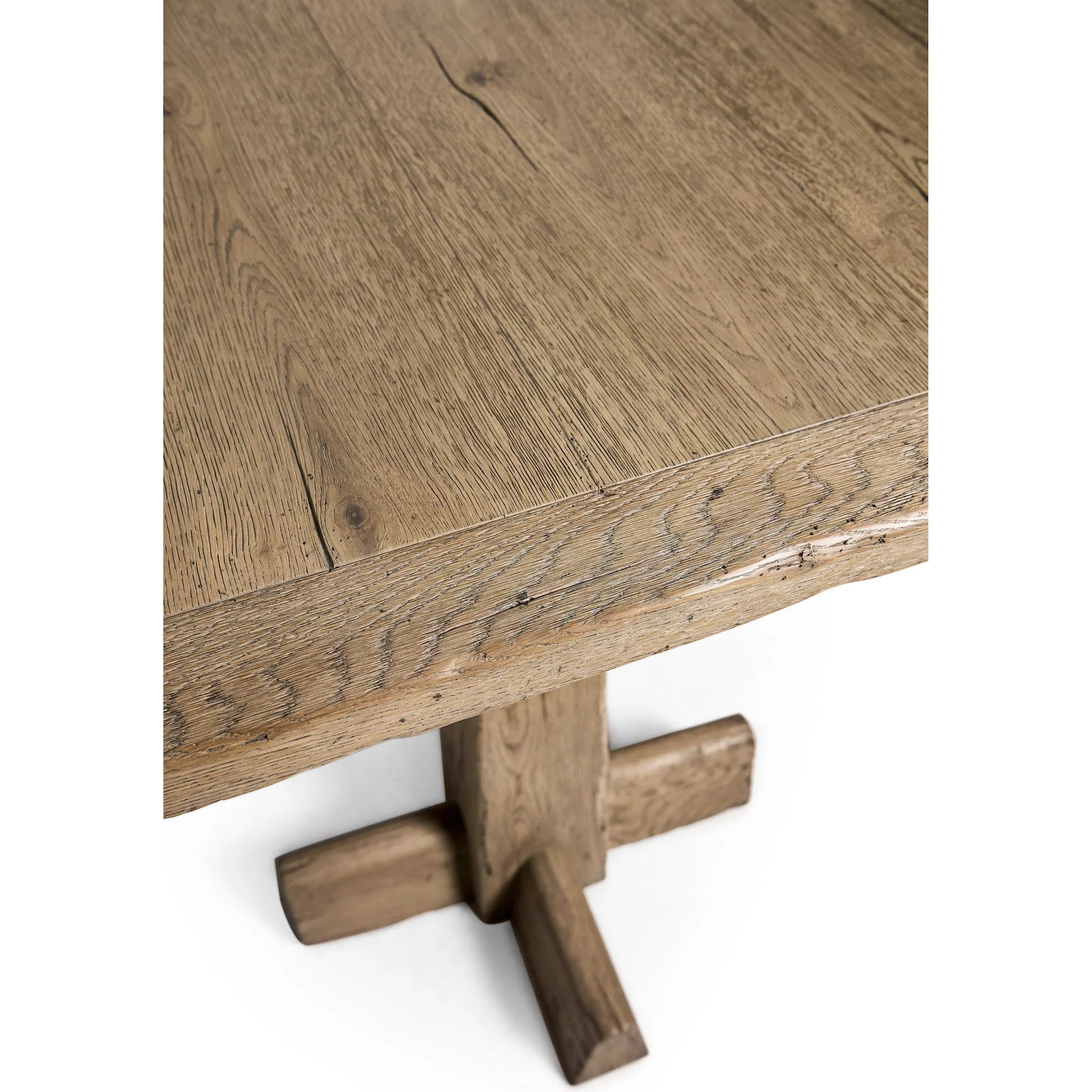 Echo Canyon Square Bar Table by Jonathan Charles in faded oak. Made from main oak in a unique style.