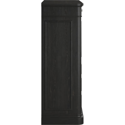 Atrium 6 Drawer Chest by A.R.T. Furniture in hand rubbed black, undertones of brown. Made from unique in a traditional style.