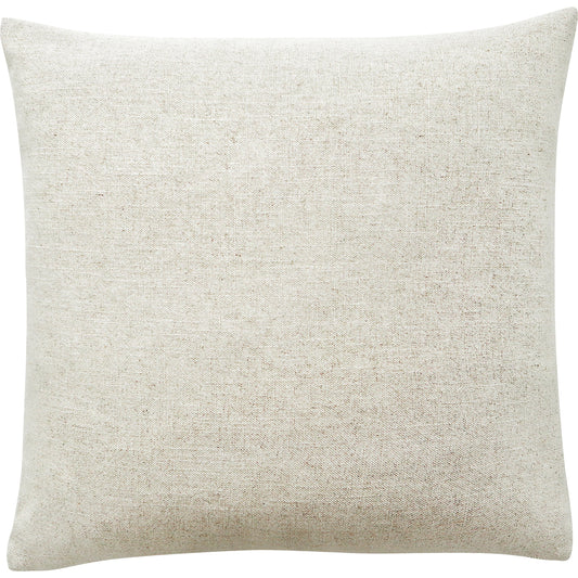 Prairie Pillow by Moe's Home Collection in neutral skies. Made from cover: 45% rayon, 55% linen, 100% feather insert in a modern style.