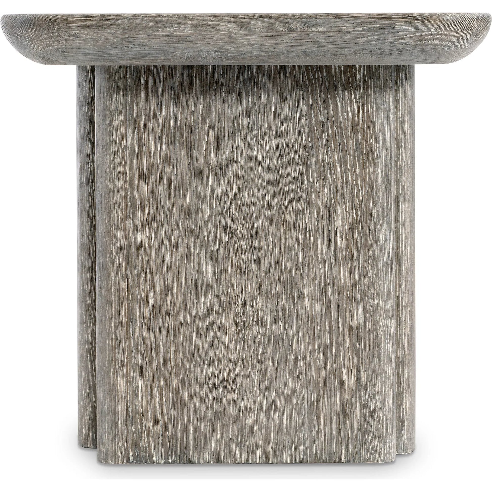 Monolith Side Table by Bernhardt in brown. Made from wood in a unique style.