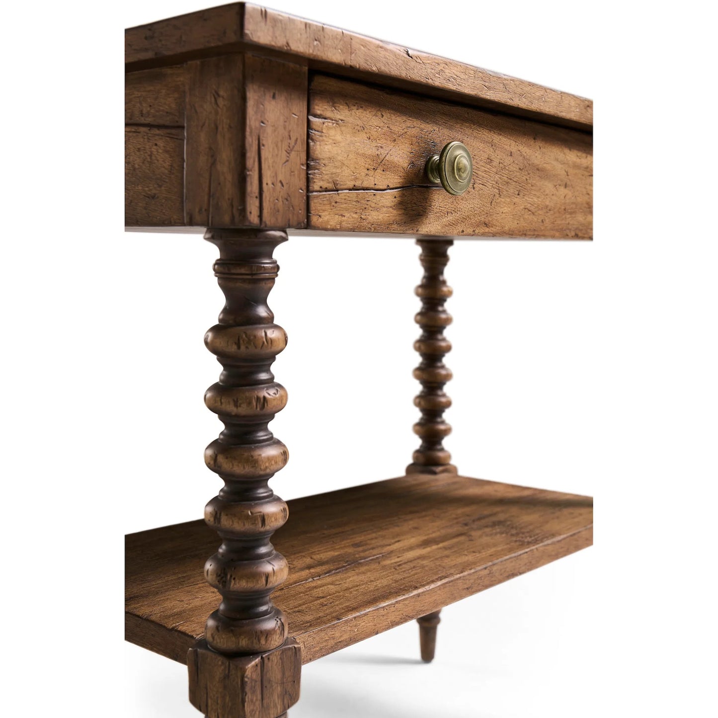 007 SI-2535763 | Closeup | Tamarisk Open Nightstand by Jonathan Charles in medium spain walnut. Made from main acacia in a unique style.