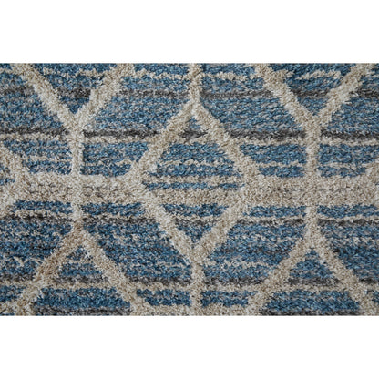 Mynka Transitional Diamond Rug - 39ICF by Feizy. Made from polyester in a unique style.