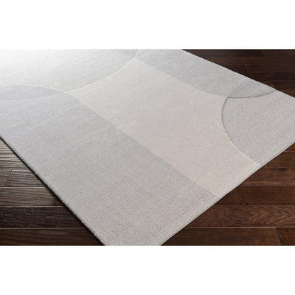 Flux Rug - 26994 by Livabliss in light beige, taupe, medium gray, gray. Made from 100% polypropylene in a unique style.