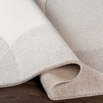 Flux Rug - 26994 by Livabliss in light beige, taupe, medium gray, gray. Made from 100% polypropylene in a unique style.