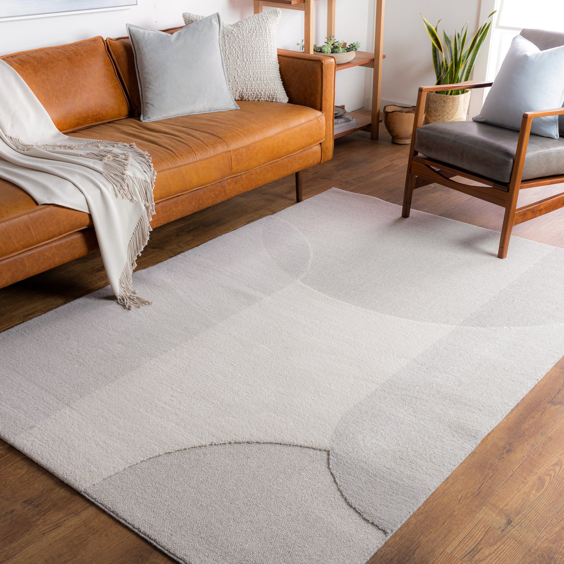 Flux Rug - 26994 by Livabliss in light beige, taupe, medium gray, gray. Made from 100% polypropylene in a unique style.